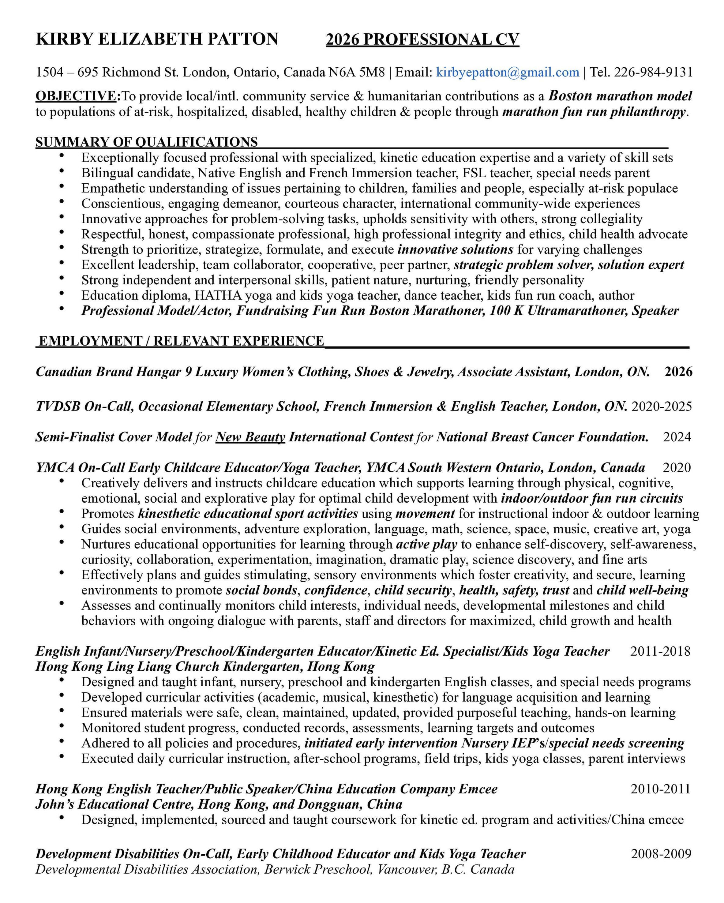 2026 CV Page 1