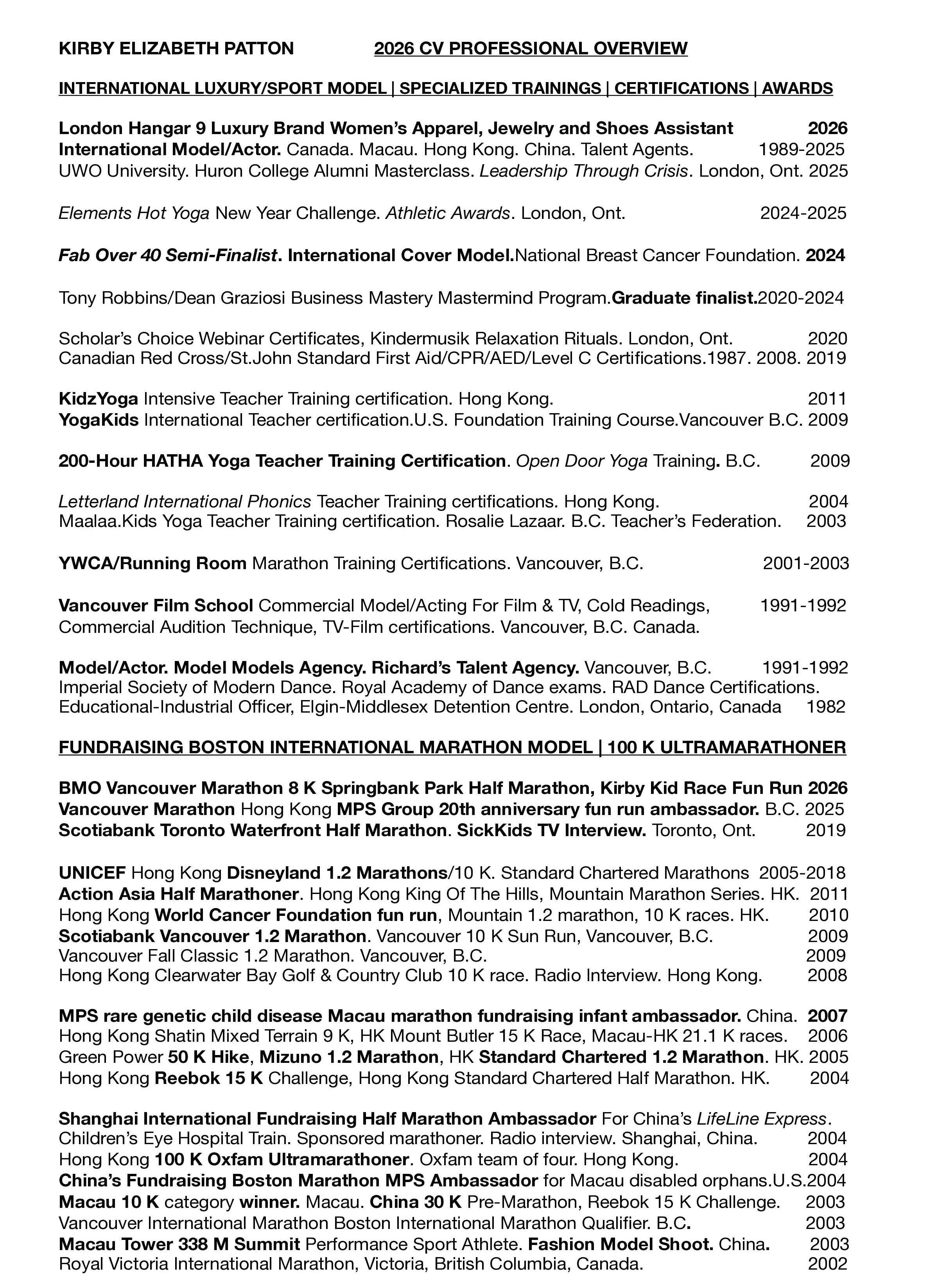 2026 CV Overview Page 4